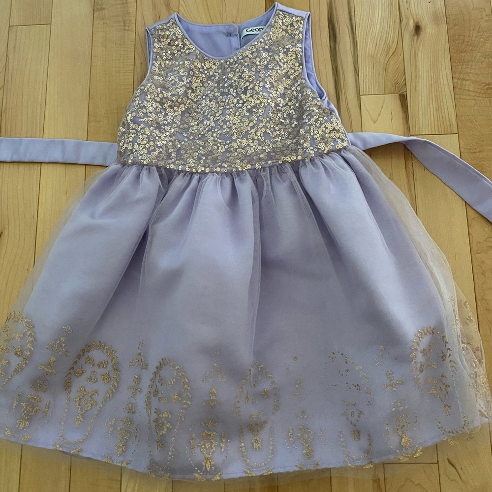 ✨4/$16✨George Lavender and Gold Dress